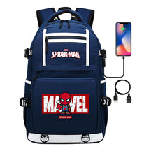Superhero Printed Youth Student Backpack Men And Women's Leisure Travel Backpack