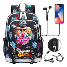 Printed Student Backpack Usb Leisure Backpack