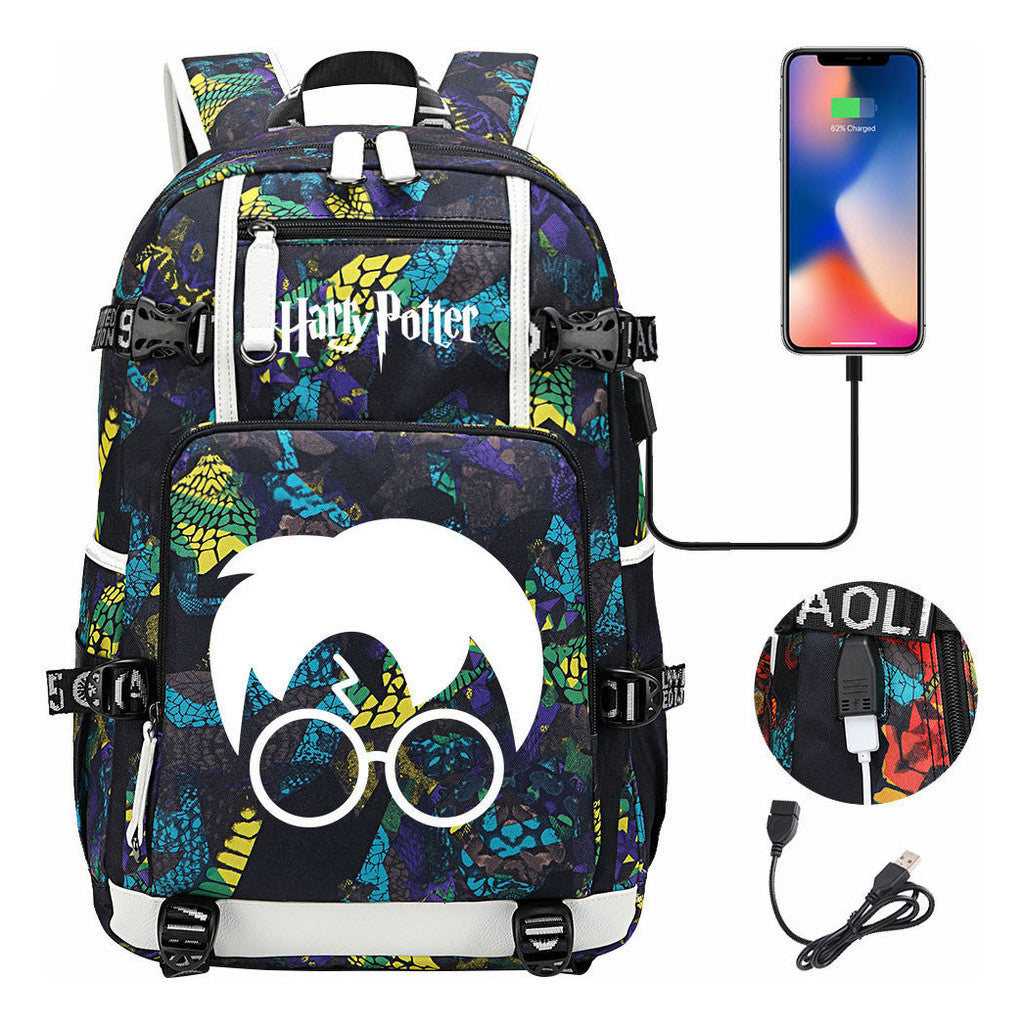 Magic School Usb Youth Student Backpack For Men And Women Leisure Travel Backpack