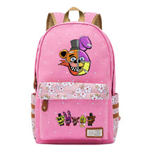 Toy Bear Game Fashion Printed Teenage Girls Student School Bag Men's And Women's Casual Canvas Backpack