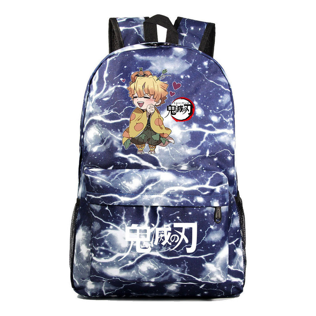 Comic Cartoon Fashion Printed Youth Student Backpack For Men And Women's Leisure Backpack