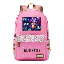 Cartoon Teenage Girl Student Backpack Casual Canvas Backpack
