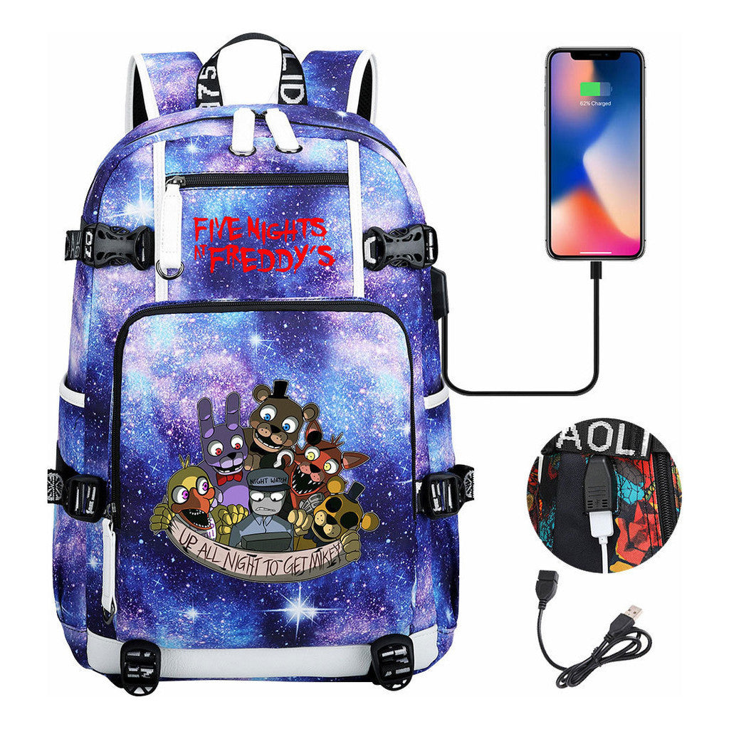 Toy Bear Game Peripheral Usb Youth Student School Bag Leisure Large Capacity Travel Backpack