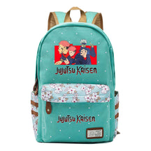 Cartoon Teenage Girl Student Backpack Casual Canvas Backpack