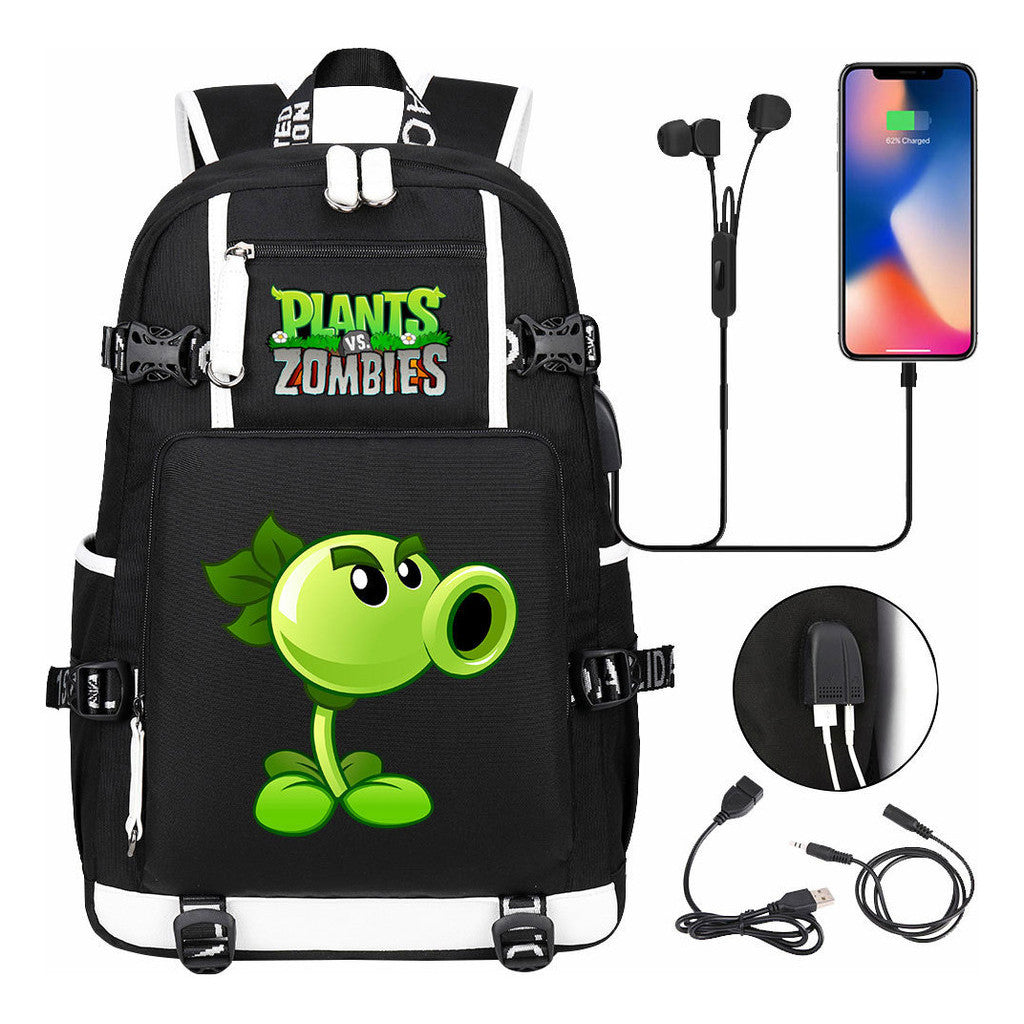 Game Battle Printed Usb Youth Student Backpack For Men And Women's Leisure Travel Backpack