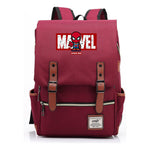 Superhero Printed Youth Student Backpack For Men And Women's Casual Classic Backpack