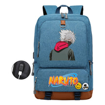 Naruto Print Usb Youth Student Backpack For Men And Women Leisure Travel Backpack