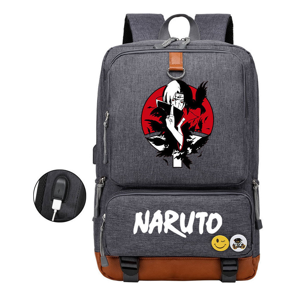 Printed Usb Youth Student Backpack For Men And Women's Leisure Travel Backpack