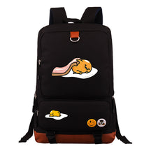 Cartoon Anime Lazy Egg Youth Student Backpack With Large Capacity Travel Bag For Boys And Girls Backpack
