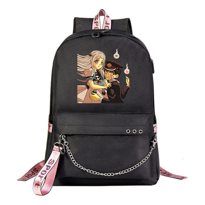 Usb Youth Student Backpack For Boys And Girls Leisure Travel Backpack