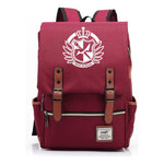 Printed Teenage Student Backpack For Men And Women With Casual Belt Buckle Classic Backpack