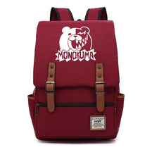 Printed Teenage Student Backpack For Men And Women With Casual Belt Buckle Classic Backpack