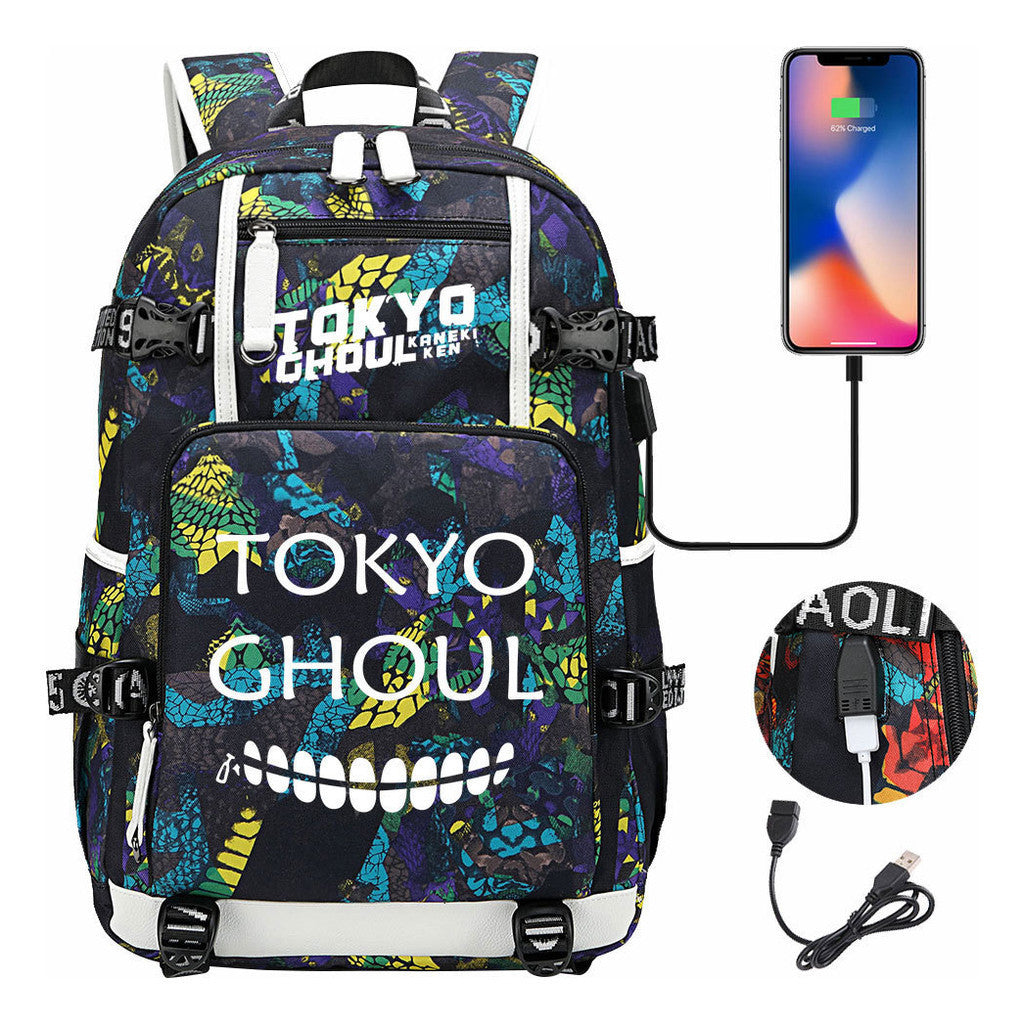 Usb Large Capacity Youth Student Backpack For Leisure Travel Backpack