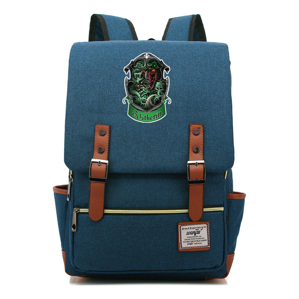 Academy Of Magic Print Teen Student School Bag For Men And Women Casual Belt Buckle Classic Backpack 43*29*13.5cm
