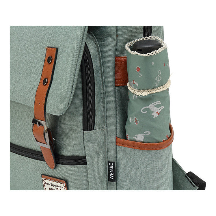 School Of Magic Schoolbag Usb Leisure Belt Buckle Backpack Men And Women