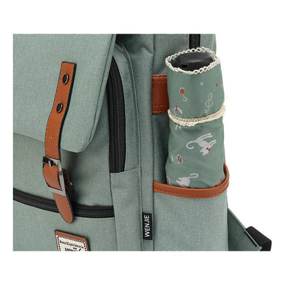 School Of Magic Schoolbag Usb Leisure Belt Buckle Backpack Men And Women