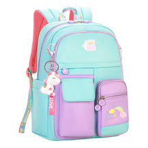 Elementary School Backpack, Lightweight And Casual Children's Backpack, Cute Contrasting Color Student Bag