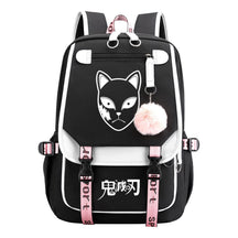 Cartoon Fashion Usb Youth Student School Bag Casual Ribbon Flip Backpack