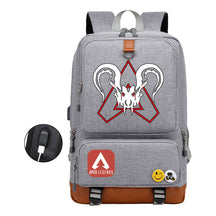 Apex Hero Print Usb Youth School Bag Leisure Travel Backpack