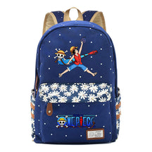 Anime Pirate Wang Lufei Printed Student School Bag Fragmented Flower Leisure Backpack