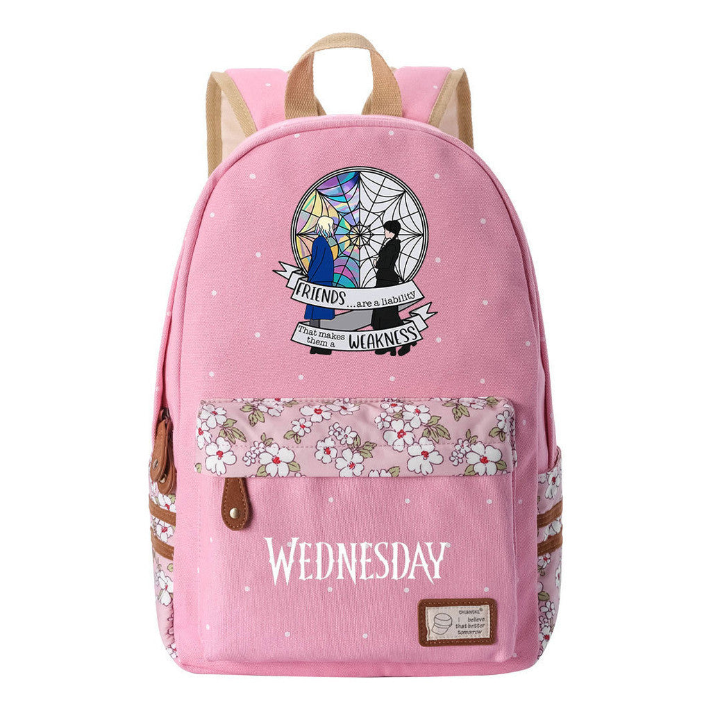 Printed Student Backpack, Fashionable And Casual Backpack
