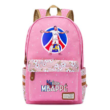 Football Star Mbappe Printed Teenage Girl Student Backpack, Fashionable And Casual Backpack