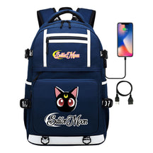 Anime Beauty Girl Warrior Usb Youth Student School Bag Men's And Women's Backpack Leisure Travel Backpack