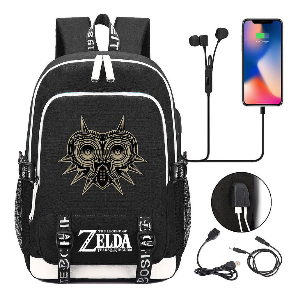 Usb Youth Student Backpack For Men And Women's Leisure Sports Backpack