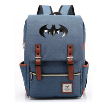 Superhero Batman Print Student Backpack Casual Belt Buckle Classic Backpack