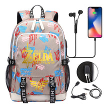 Golden Selda Kingdom Tears Usb Youth Student Backpack Men's And Women's Leisure Sports Backpack