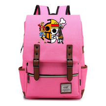 Anime Pirate King Luffy Printed Youth School Bag For Men And Women With Casual Belt Buckle Classic Backpack