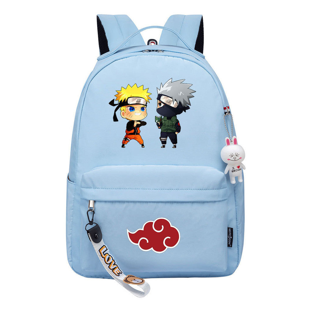 Naruto Printed Teenage Student Backpack, Casual Bag, Girl Backpack