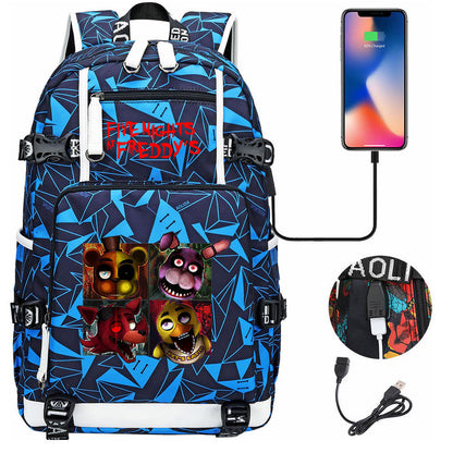 Toy Bear Game Peripheral Usb Youth Student School Bag Leisure Large Capacity Travel Backpack