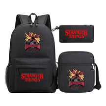 Strange Story Starry Sky Printed Youth Student Backpack 3-piece Set For Men And Women, Backpack Set