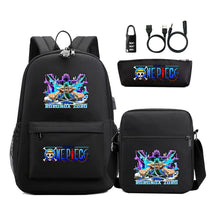 Usb Password Lock Student Backpack Three Piece Set Backpack Set