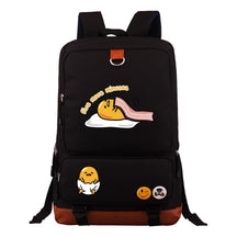 Cartoon Anime Lazy Egg Youth Student Backpack, Large Capacity Travel Bag, Boy's And Girl's Backpack