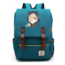 Yuri On The Ice Student Backpack, Men's And Women's Leisure Belt Buckle Backpack