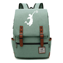 Volleyball Youth Printed Student School Bag Casual Belt Buckle Classic Backpack
