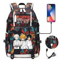 Promised Dream Island Usb Large Capacity Student Backpack Leisure Travel Backpack