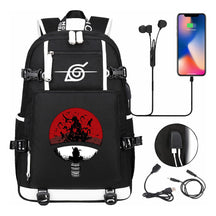 Naruto Print Usb Youth Student Backpack Casual High-capacity Travel Backpack