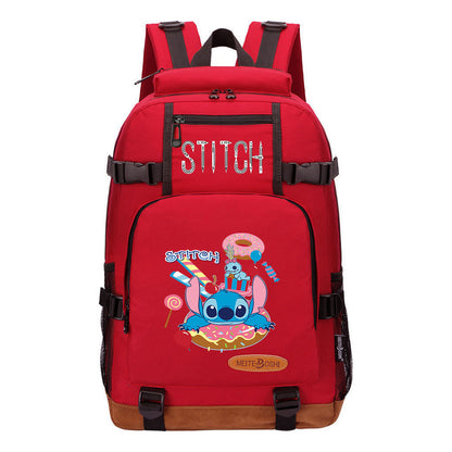 Interstellar Baby Stitch Printed Youth Student Backpack Boys and Girls Backpack