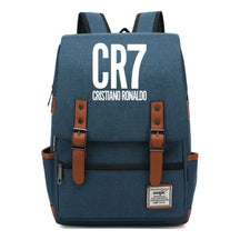 Football Star Cristiano Ronaldo Printed Backpack For Men And Women With Casual Belt Buckle Classic Backpack