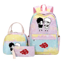 Naruto Teenage Girls School Bag Lunch Bag Three Piece Backpack Set