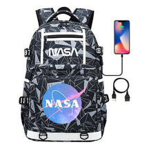 Fashionable Space Printed Usb Student Backpack Backpack Leisure Travel Backpack