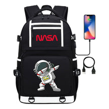 Printed Usb Youth School Bag Backpack Leisure Travel Backpack
