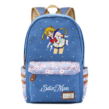 Anime Beauty Girl Warrior Youth School Bag Fragmented Flower Leisure Backpack