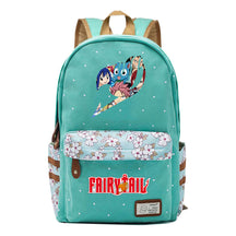 Teenage Student Backpacks, Floral Canvas, Girl Shoulders