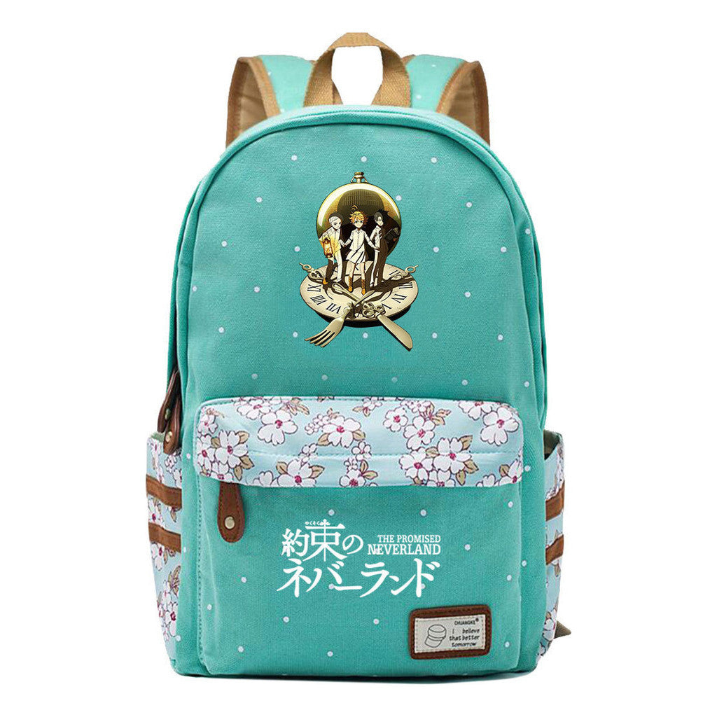 Promised Dream Island Printed Teenage Student Backpack With Floral Floral Floral Casual Backpack For Men And Women