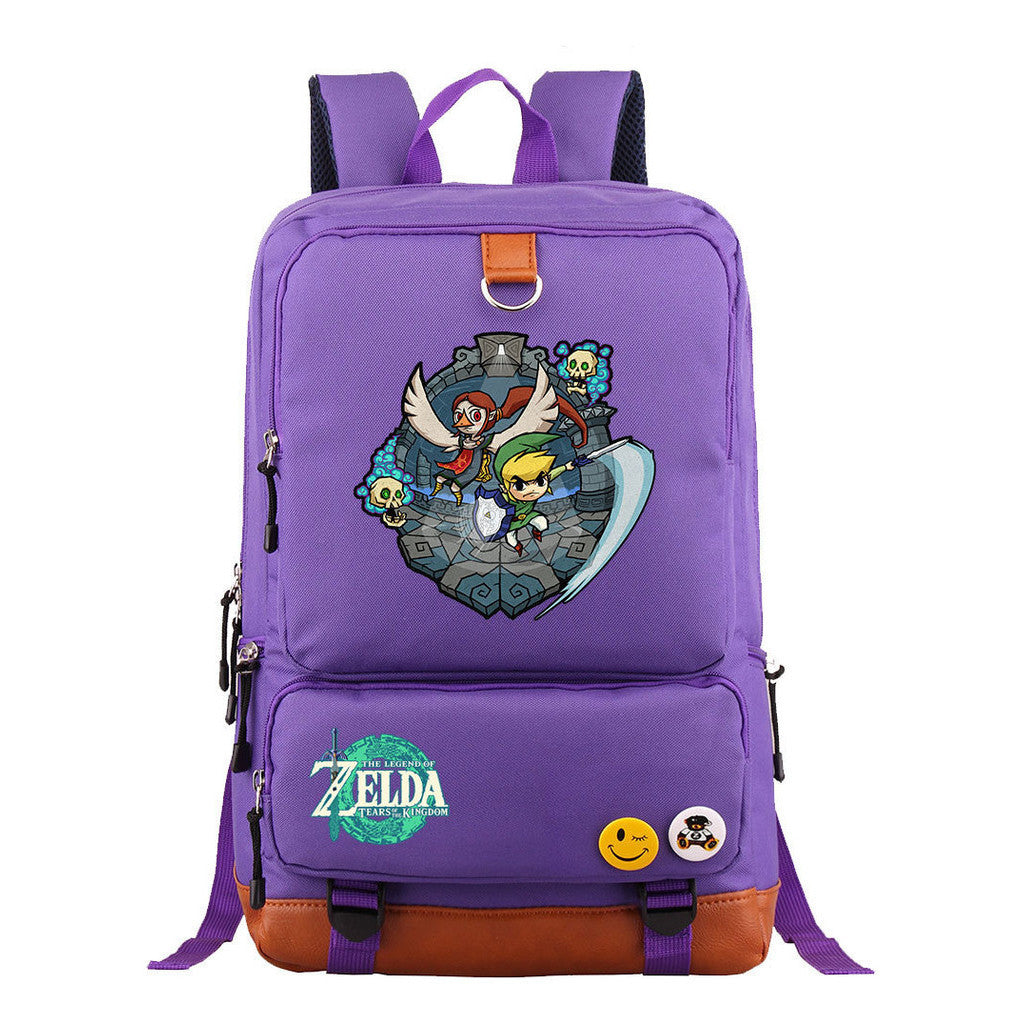 Printed Teenage Student Backpack, Travel Bag, Men's And Women's Backpack