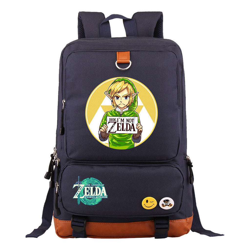 Printed Teenage Student Backpack, Travel Bag, Men's And Women's Backpack